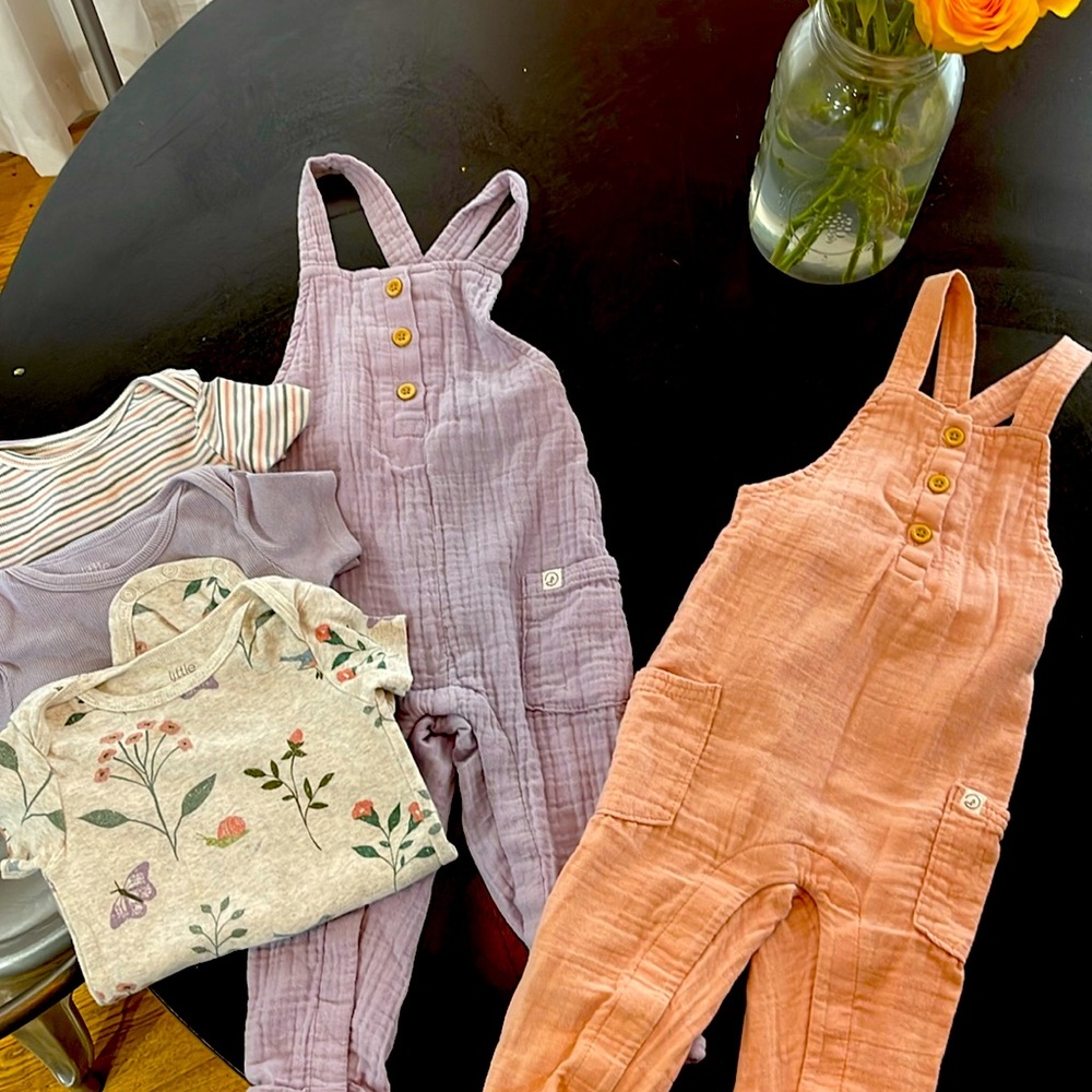 Little Planet Organic Overall and onesie set
